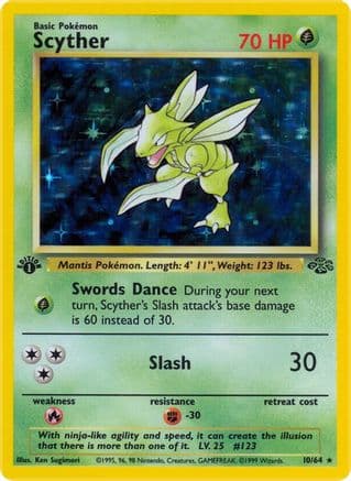 Scyther (10) — Pokémon TCG card