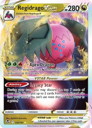 Regidrago VSTAR — SWSH12: Silver Tempest Pokémon TCG card by PLANETA Yamashita