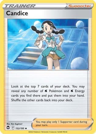 Candice — SWSH12: Silver Tempest Pokémon TCG card by Ken Sugimori