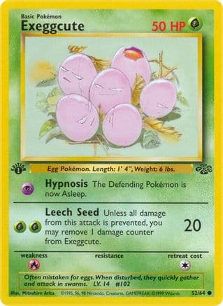Exeggcute — Jungle Pokémon TCG card by Mitsuhiro Arita
