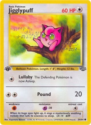 Jigglypuff — Jungle Pokémon TCG card by Kagemaru Himeno