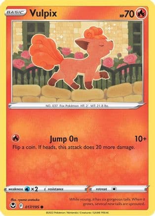 Vulpix — SWSH12: Silver Tempest Pokémon TCG card by ryoma uratsuka