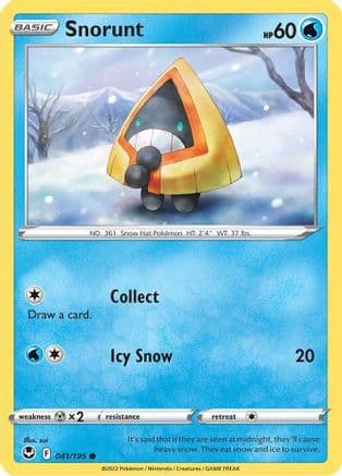 Snorunt — SWSH12: Silver Tempest Pokémon TCG card by sui