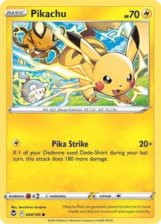 Pikachu — SWSH12: Silver Tempest Pokémon TCG card by Souichirou Gunjima