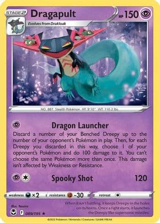 Dragapult — SWSH12: Silver Tempest Pokémon TCG card by Teeziro