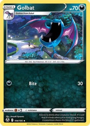 Golbat — SWSH12: Silver Tempest Pokémon TCG card by Anesaki Dynamic