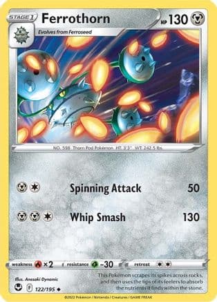 Ferrothorn — SWSH12: Silver Tempest Pokémon TCG card by Anesaki Dynamic