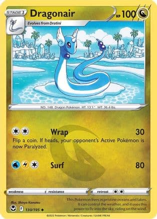 Dragonair — SWSH12: Silver Tempest Pokémon TCG card by Shinya Komatsu