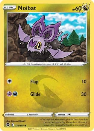 Noibat — SWSH12: Silver Tempest Pokémon TCG card by Shigenori Negishi