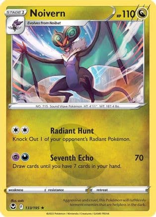 Noivern — SWSH12: Silver Tempest Pokémon TCG card by aoki