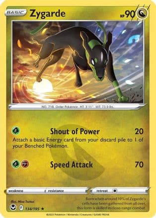 Zygarde — SWSH12: Silver Tempest Pokémon TCG card by Misa Tsutsui