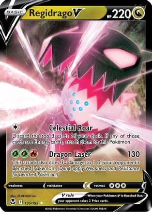 Regidrago V — SWSH12: Silver Tempest Pokémon TCG card by N-DESIGN Inc.