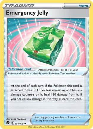 Emergency Jelly — SWSH12: Silver Tempest Pokémon TCG card by AYUMI ODASHIMA