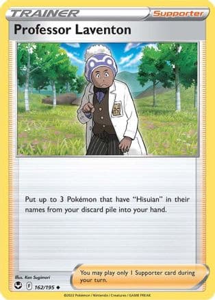 Professor Laventon — SWSH12: Silver Tempest Pokémon TCG card by Ken Sugimori