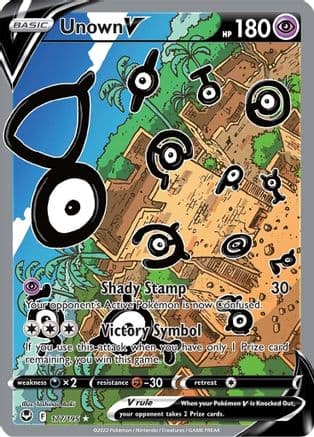 Unown V (Alternate Full Art) — Pokémon TCG card