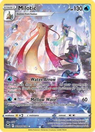 Milotic — SWSH12: Silver Tempest Trainer Gallery Pokémon TCG card by chibi