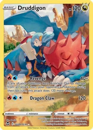 Druddigon — SWSH12: Silver Tempest Trainer Gallery Pokémon TCG card by Teeziro