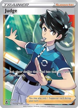 Judge — SWSH12: Silver Tempest Trainer Gallery Pokémon TCG card by Ryuta Fuse