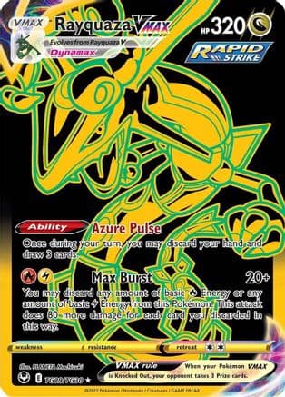 Rayquaza VMAX (Secret) — SWSH12: Silver Tempest Trainer Gallery Pokémon TCG card by PLANETA Igarashi