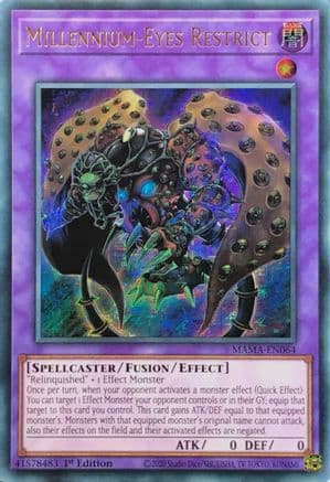 Millennium-Eyes Restrict (Ultra Pharaoh's Rare) — Magnificent Mavens Yu-Gi-Oh! card by Studio Dice
