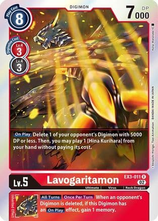 Lavogaritamon — Draconic Roar Digimon Card Game card by Kenji Watanabe