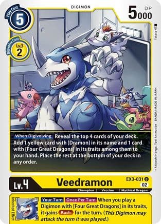 Veedramon — Draconic Roar Digimon Card Game card by Takase