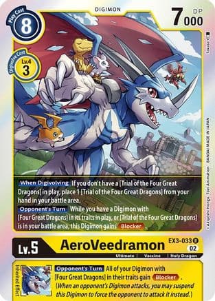 AeroVeedramon — Draconic Roar Digimon Card Game card by Takate