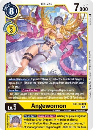 Angewomon — Draconic Roar Digimon Card Game card by sunohara