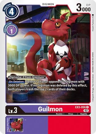 Guilmon — Draconic Roar Digimon Card Game card by Hisashi Fujiwara