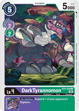 DarkTyrannomon — Draconic Roar Digimon Card Game card by koki