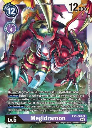 Megidramon — Draconic Roar Digimon Card Game card by BOSSA