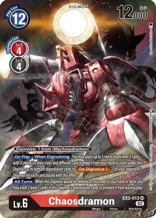 Chaosdramon (Alternate Art) — Draconic Roar Digimon Card Game card by Kiyoshi Mitsuji / Takaaki Saito