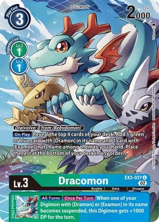 Dracomon (Alternate Art) — Digimon Card Game card