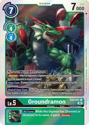 Groundramon (Box Topper) — Draconic Roar