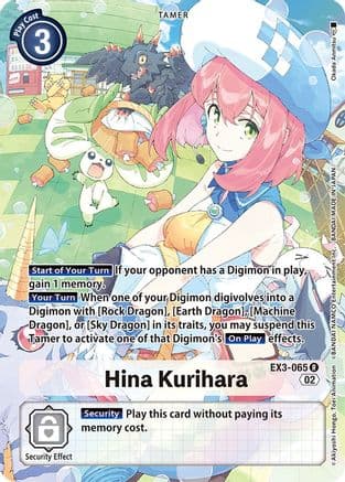 Hina Kurihara (Alternate Art) — Digimon Card Game card