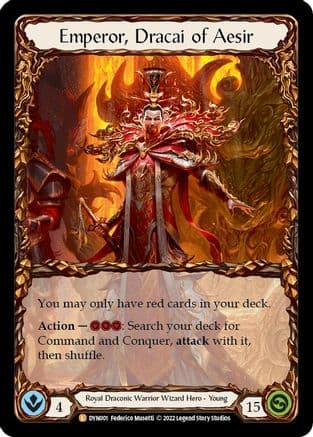 Emperor, Dracai of Aesir — Dynasty Flesh and Blood card by Federico Musetti