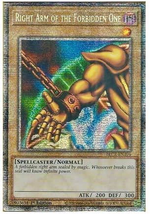 Right Arm of the Forbidden One (Starlight Rare) — Yu-Gi-Oh! card