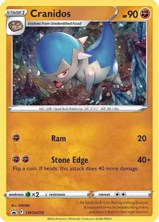 Cranidos - SWSH274 — SWSH: Sword & Shield Promo Cards