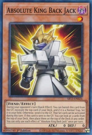 Absolute King Back Jack — Structure Deck: Dark World Yu-Gi-Oh! card by Studio Dice/SHUEISHA, TV TOKYO, KONAMI