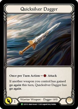 Quicksilver Dagger - LGS112 — Flesh and Blood: Promo Cards