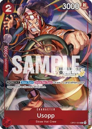 Usopp - OP01-004 (Treasure Cup) — One Piece Promotion Cards