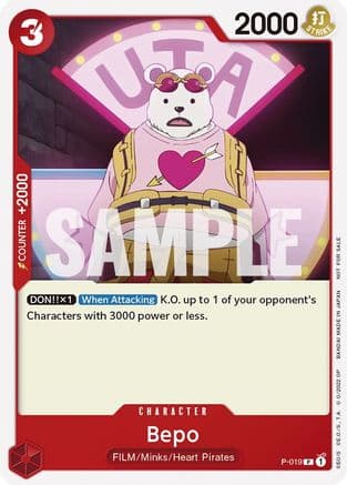 Bepo (One Piece Film Red) — One Piece Promotion Cards