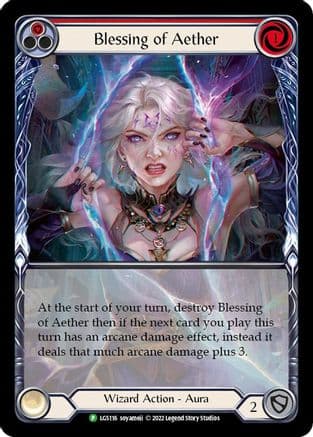 Blessing of Aether (Red) - LGS116 — Flesh and Blood: Promo Cards