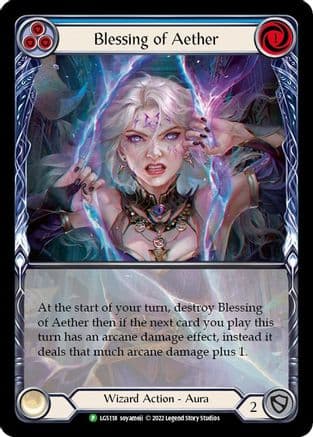 Blessing of Aether (Blue) - LGS118 — Flesh and Blood: Promo Cards