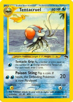 Tentacruel — Southern Islands Pokémon TCG card by Naoyo Kimura