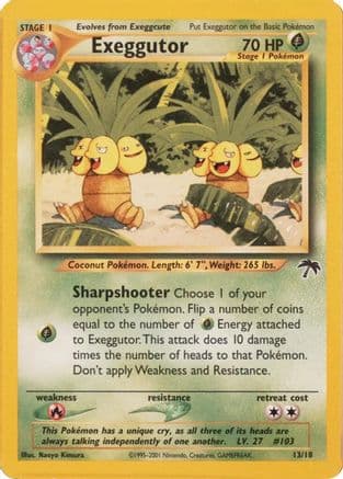 Exeggutor — Southern Islands Pokémon TCG card by Sumiyoshi Kizuki