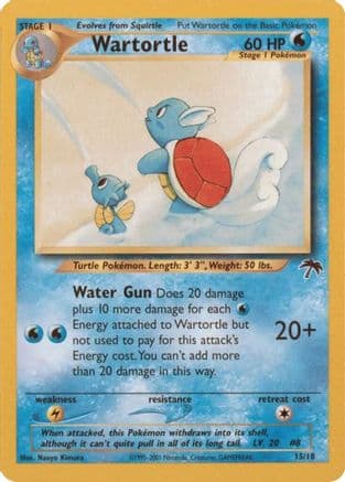 Wartortle — Southern Islands Pokémon TCG card by Akira Komayama
