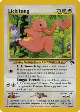 Lickitung — Southern Islands Pokémon TCG card by MPC Film