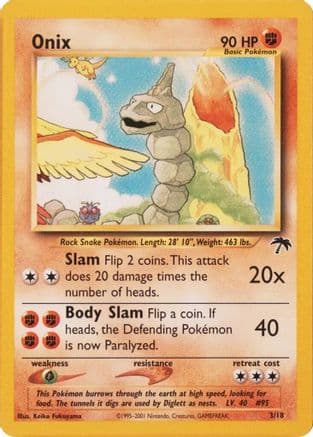 Onix — Southern Islands Pokémon TCG card by Keiko Fukuyama