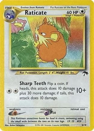 Raticate — Southern Islands Pokémon TCG card by Keiko Fukuyama